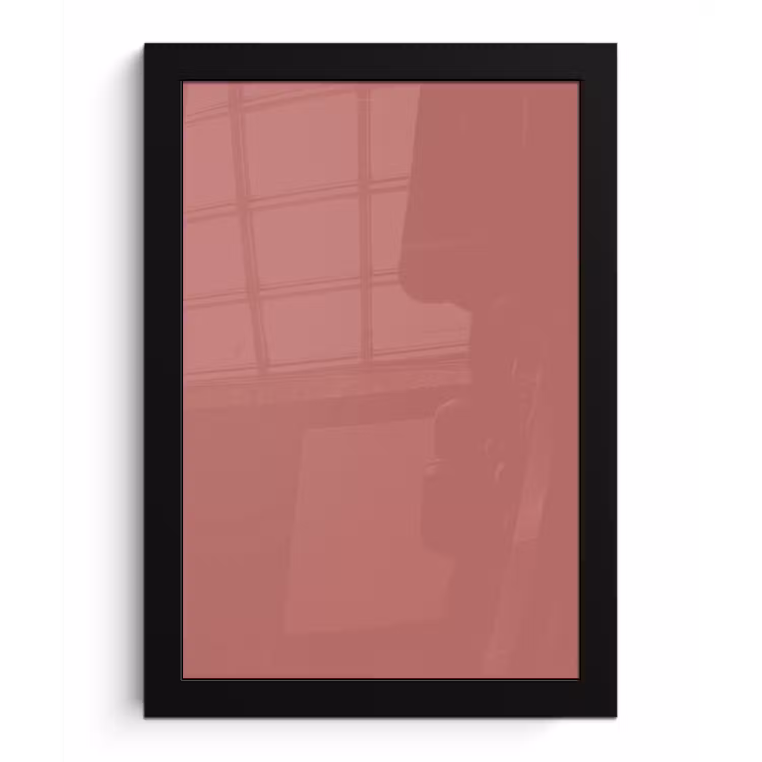 Ancient - Rose - Roze fotolijst zwart zonder passe partout klein 224 -3d