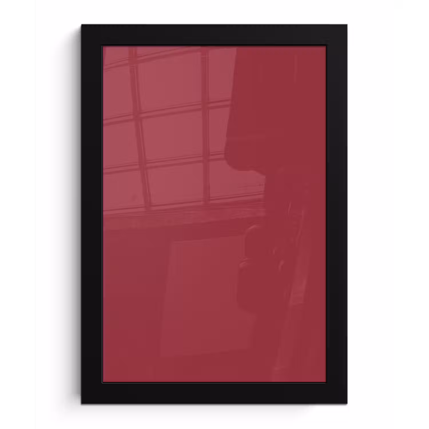 Antique - Ruby - Rood fotolijst zwart zonder passe partout klein 224 -3d