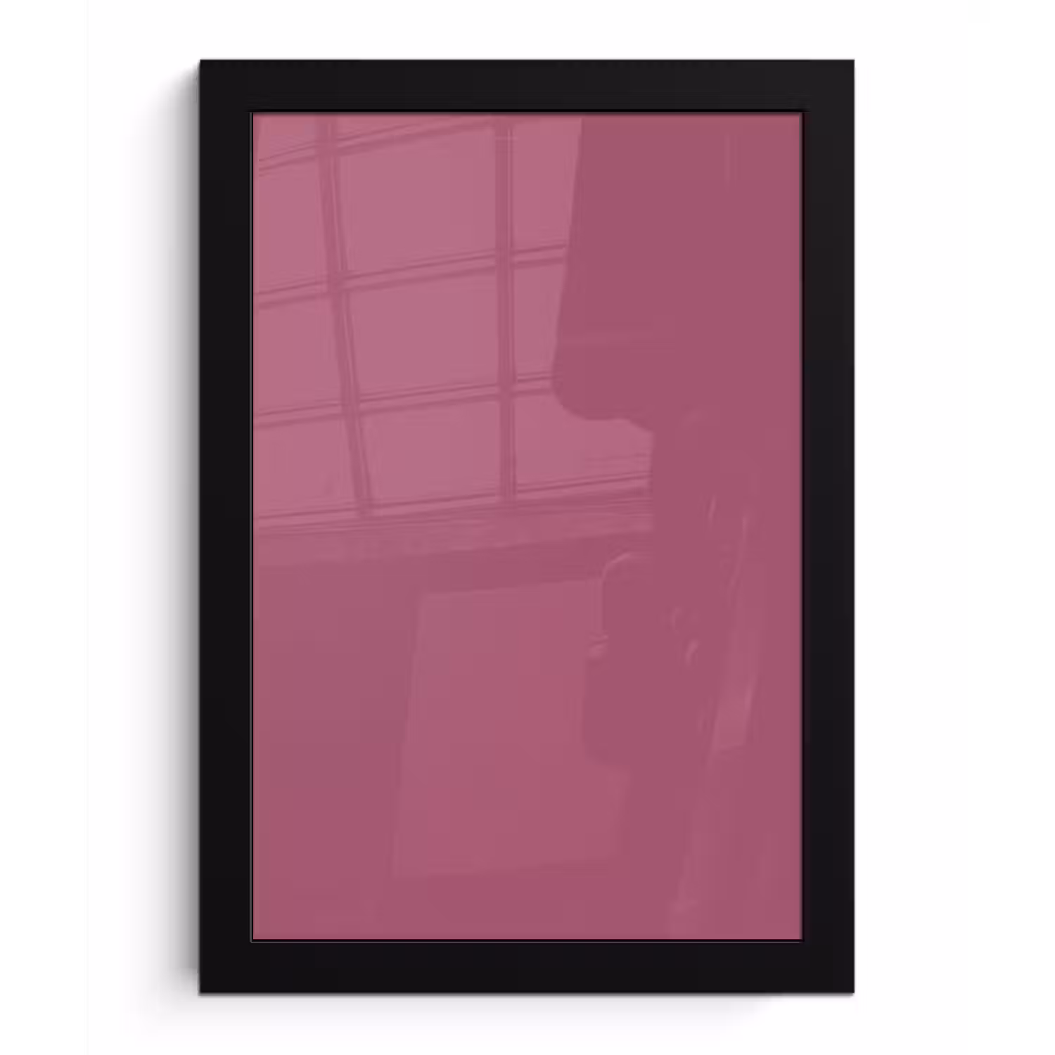 Berry - Roze -Pink fotolijst zwart zonder passe partout klein 224 -3d