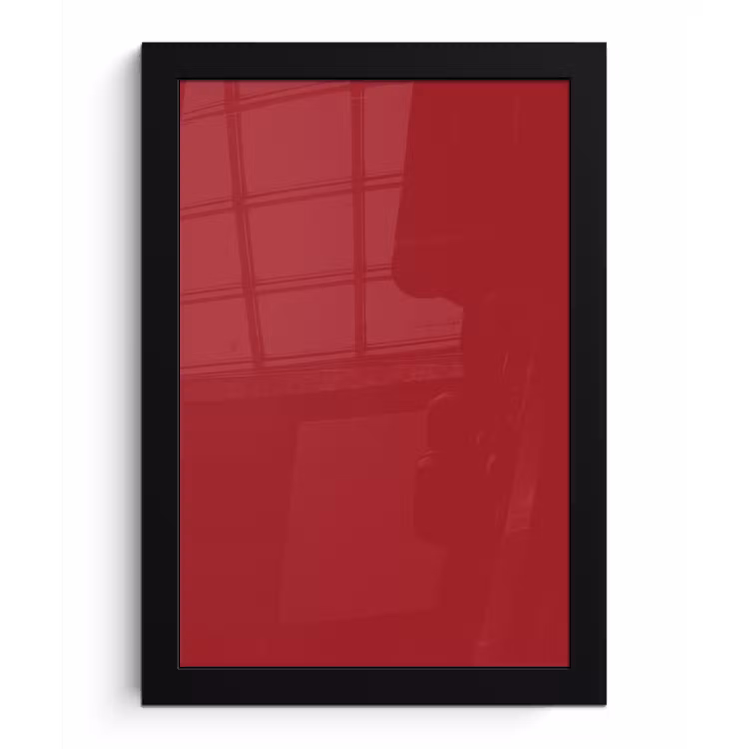 Burgundy - Wine - Rood fotolijst zwart zonder passe partout klein 224 -3d
