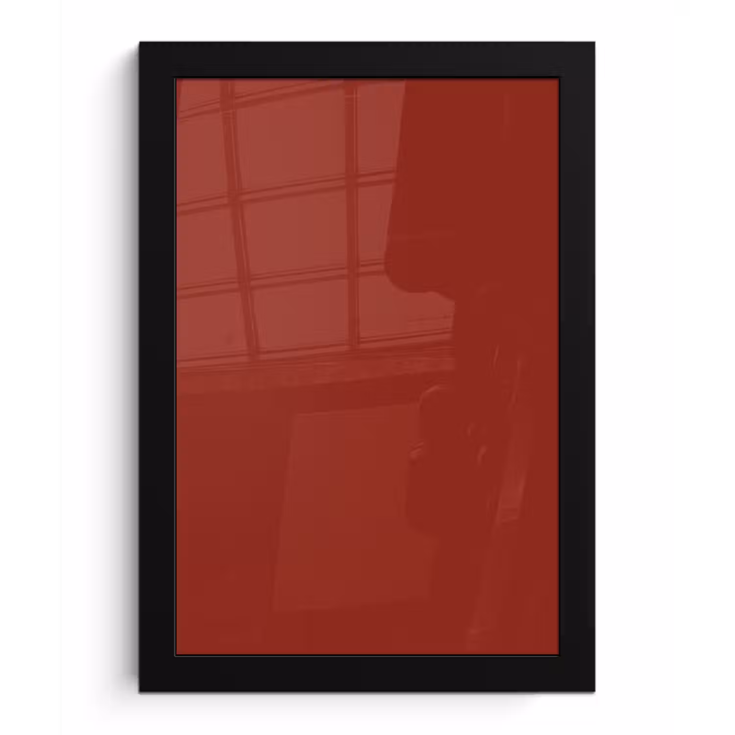Burnt - Copper - Rood fotolijst zwart zonder passe partout klein 224 -3d
