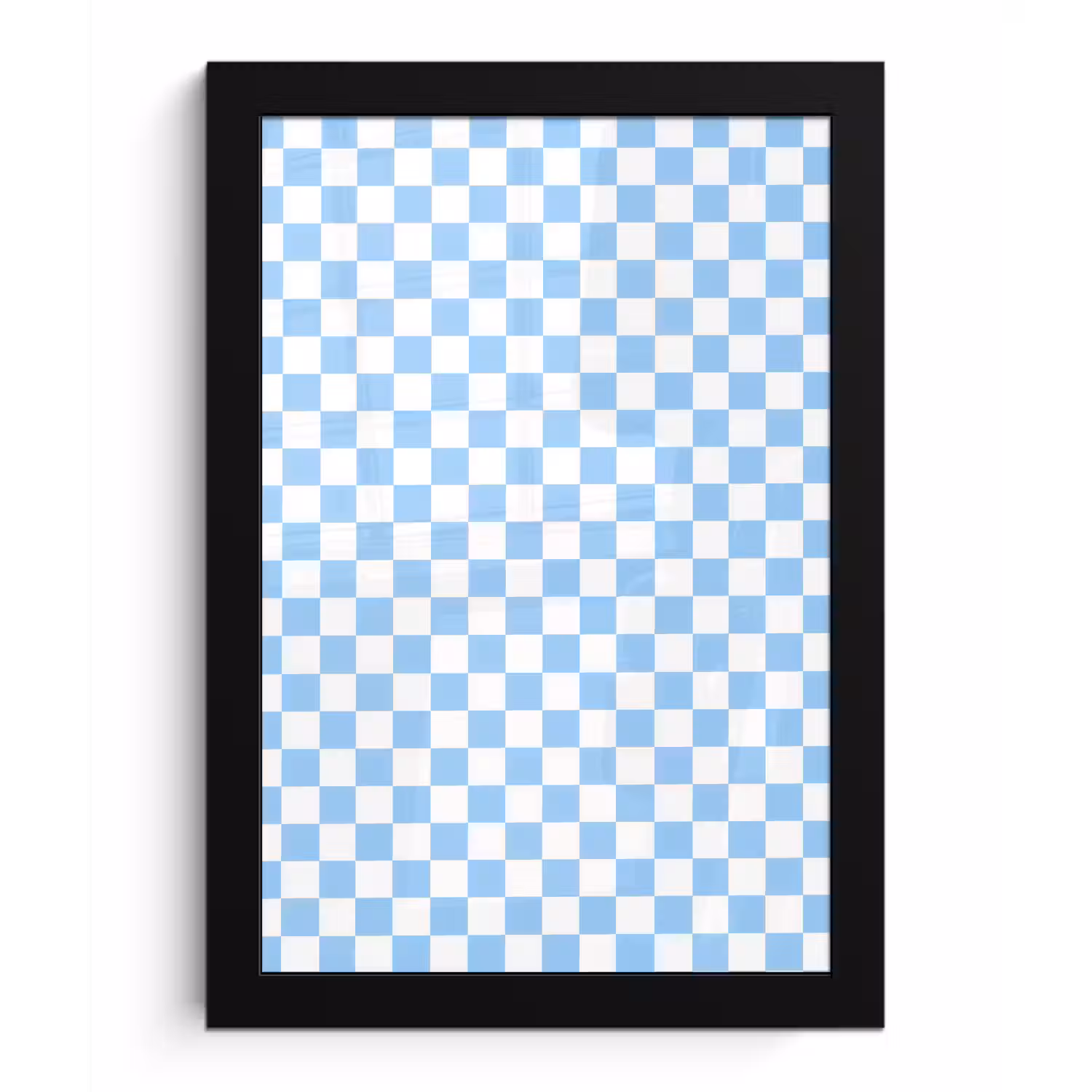 Schaakbord - Klassiek - Blauw fotolijst zwart zonder passe partout klein 224 -3d
