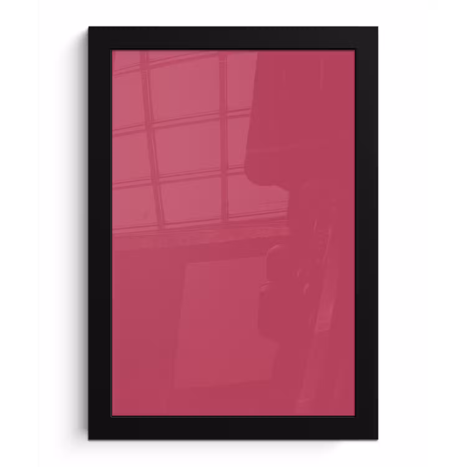 Deep - Berry - Rood fotolijst zwart zonder passe partout klein 224 -3d