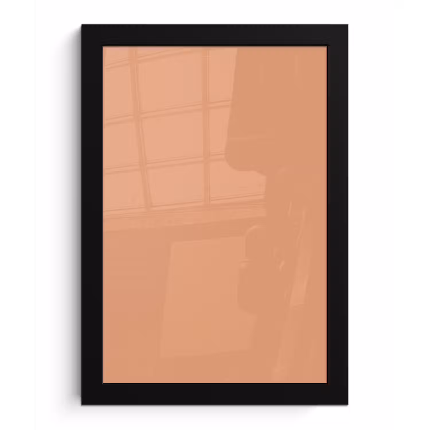 Desert - Coral - Koraal fotolijst zwart zonder passe partout klein 224 -3d