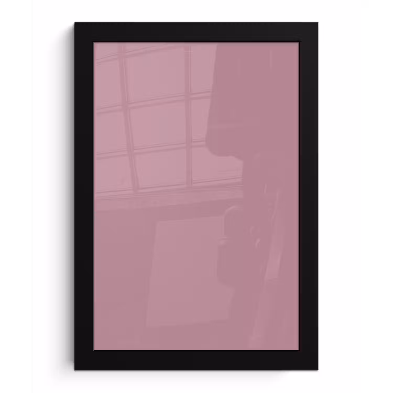 Dusty - Mauve - Paars fotolijst zwart zonder passe partout klein 224 -3d
