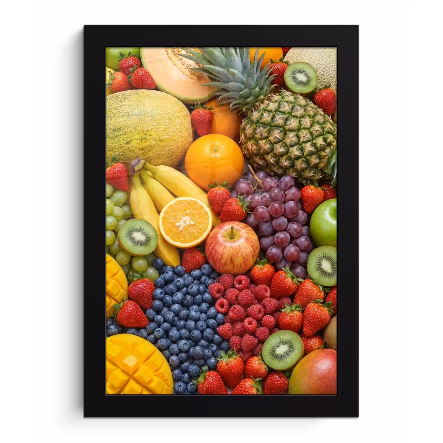 Eten - Fruit - Vers - Kleurrijk - Voeding fotolijst zwart zonder passe partout klein -3d