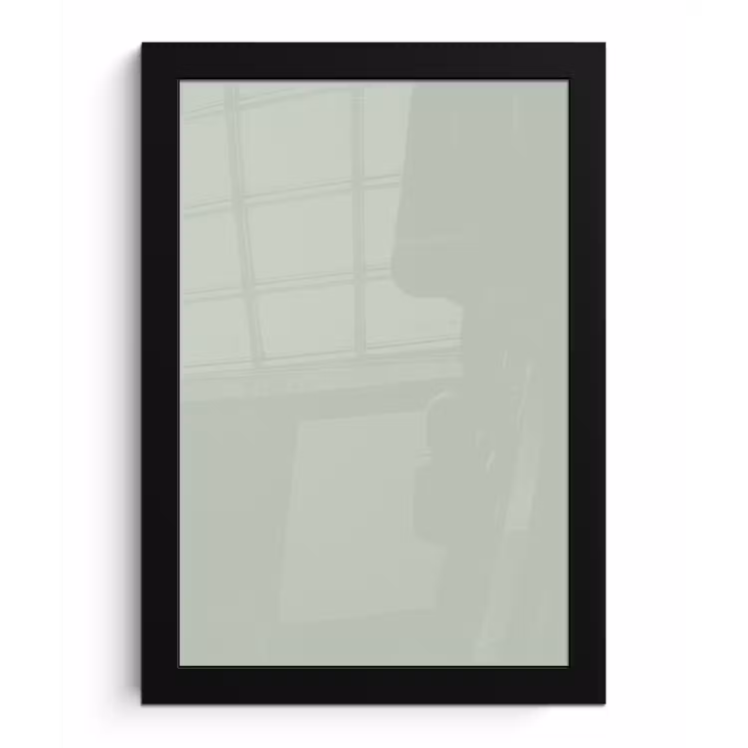 Frosted - Mint - Groen fotolijst zwart zonder passe partout klein 224 -3d