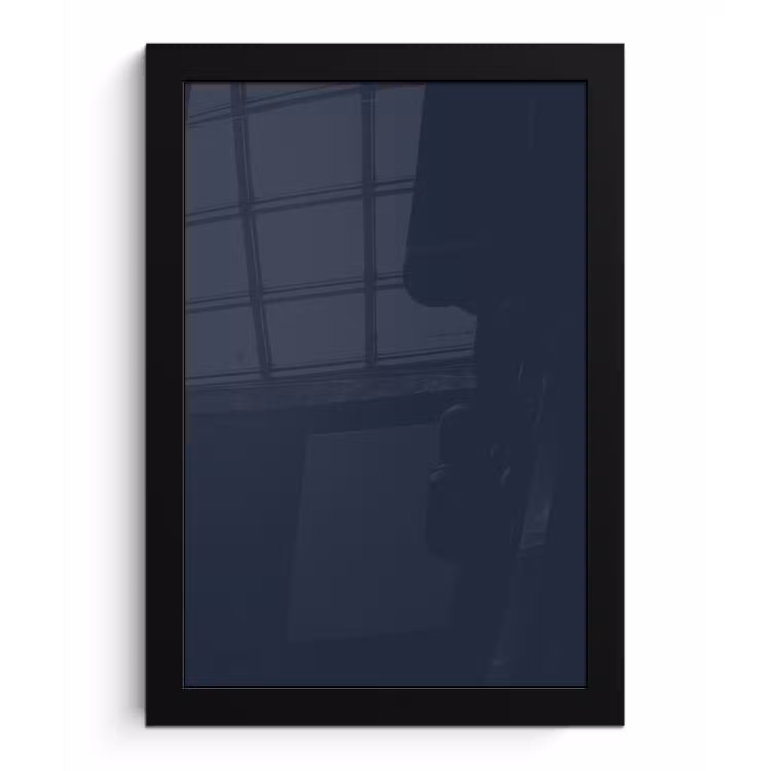 Geldersblauw - Blauw - Klassiek fotolijst zwart zonder passe partout klein 224 -3d