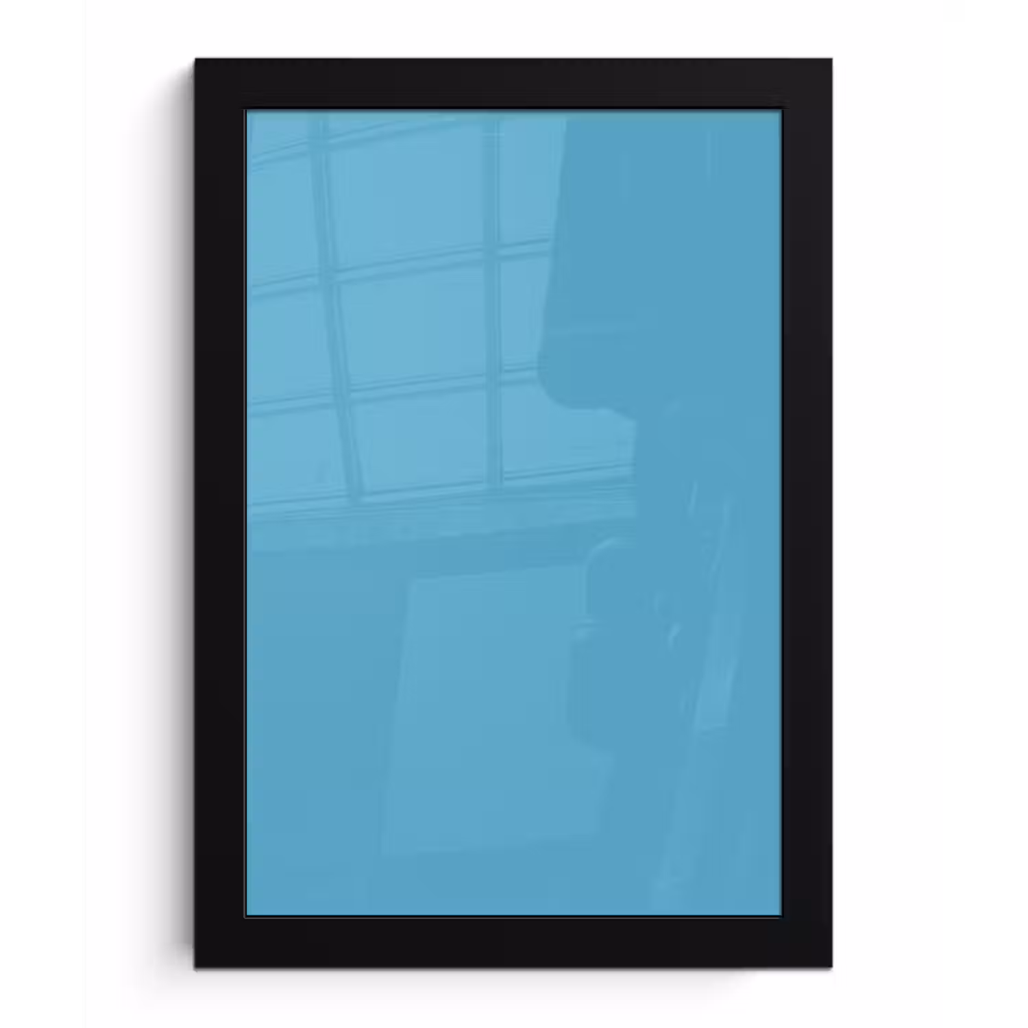 Ocean - Teal - Blauw fotolijst zwart zonder passe partout klein 224 -3d