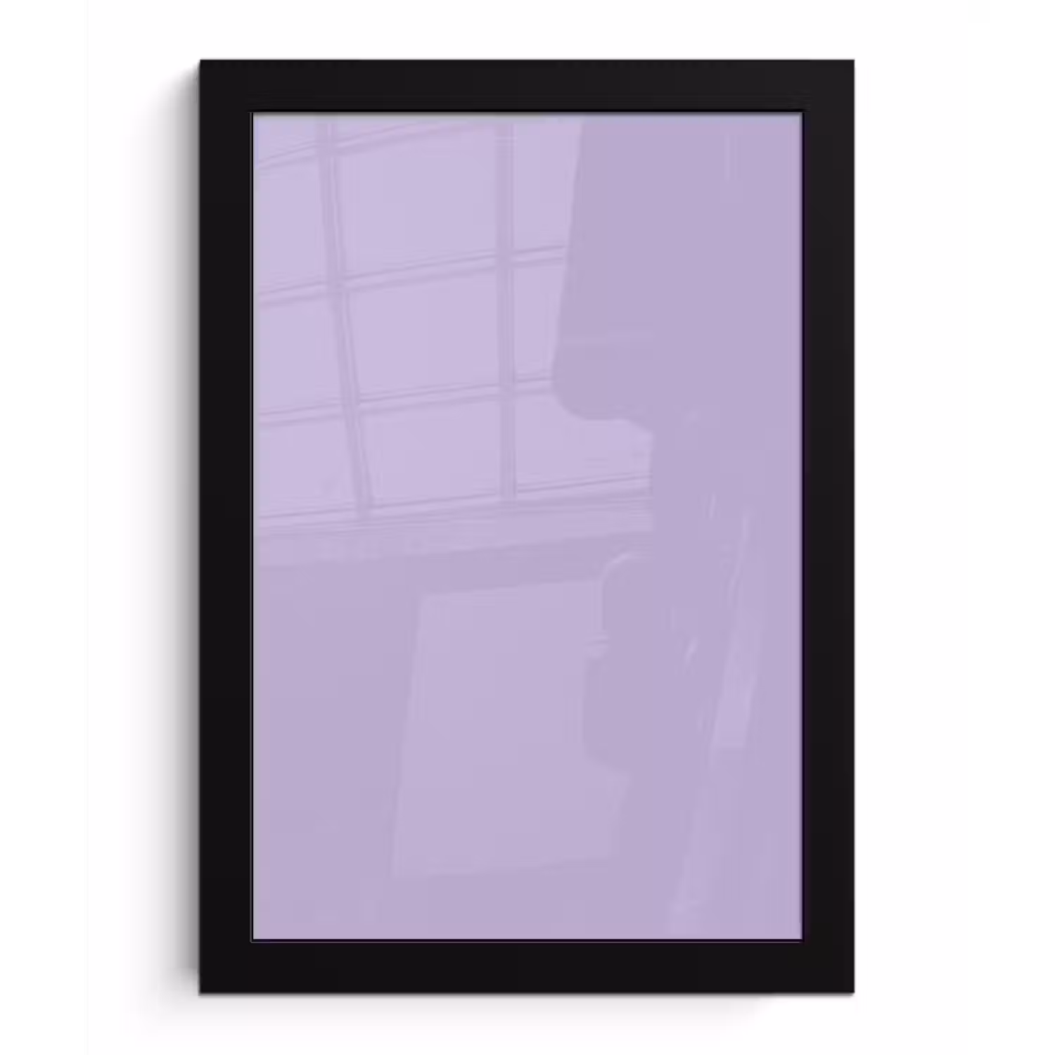 Pastel - Lilac - Paars fotolijst zwart zonder passe partout klein 224 -3d