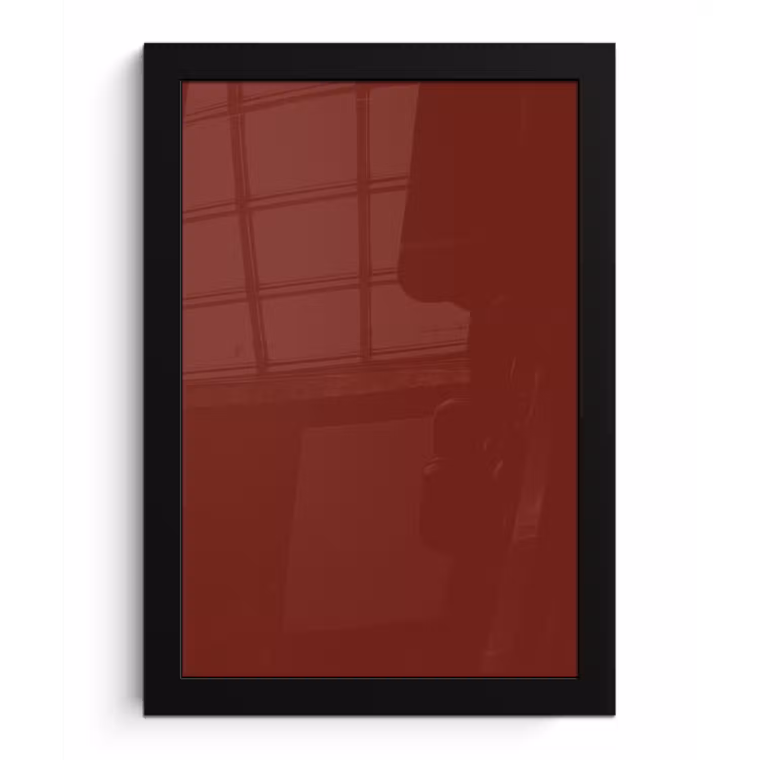 Rustic - Terracotta - Rood fotolijst zwart zonder passe partout klein 224 -3d