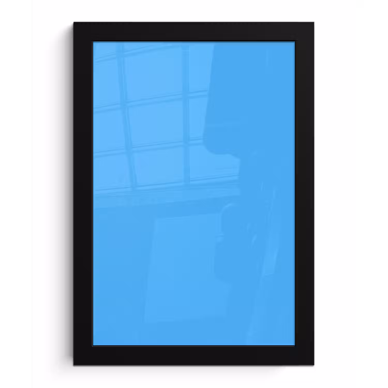 Sky - Blue - Blauw fotolijst zwart zonder passe partout klein 224 -3d