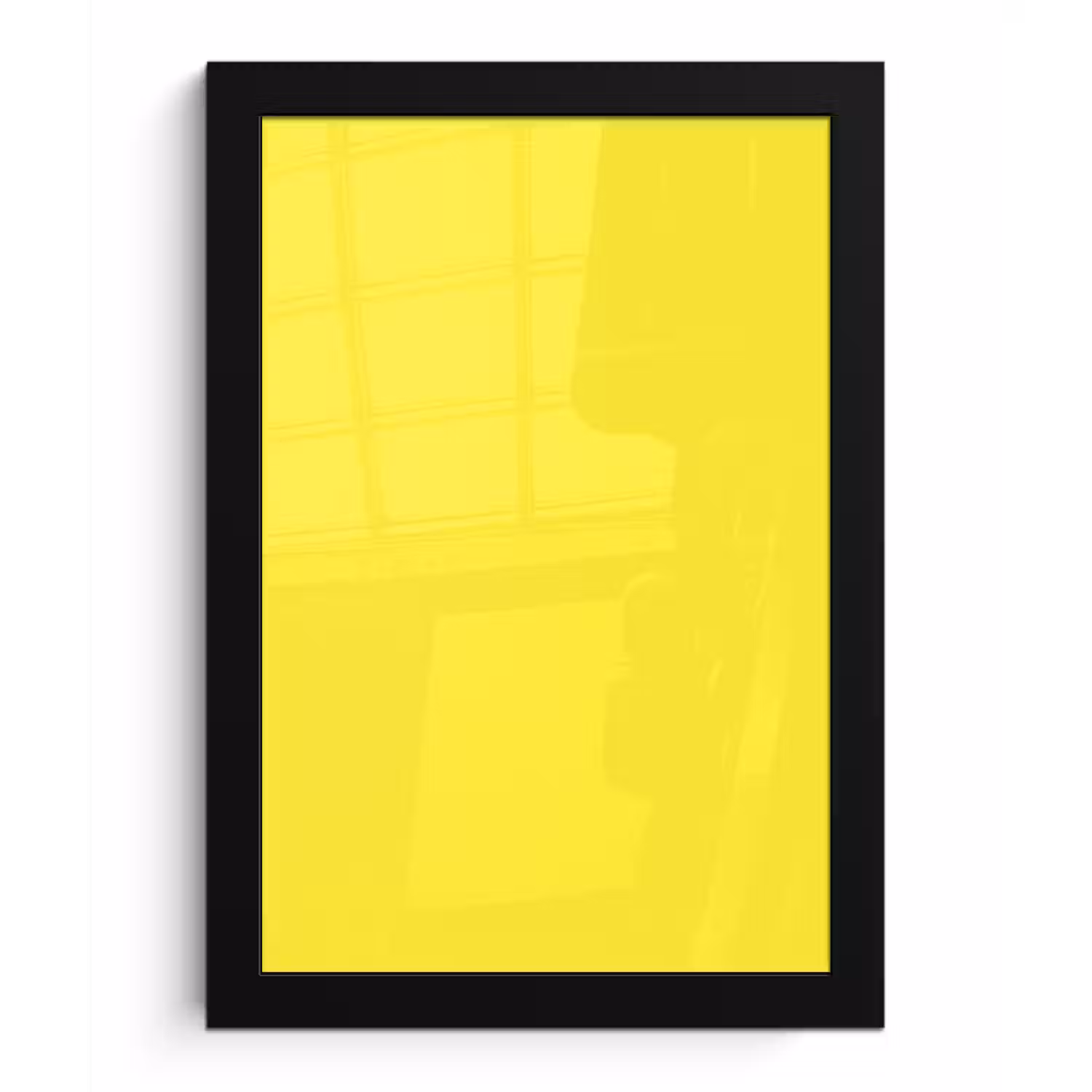 Soft - Custard - Geel fotolijst zwart zonder passe partout klein 224 -3d