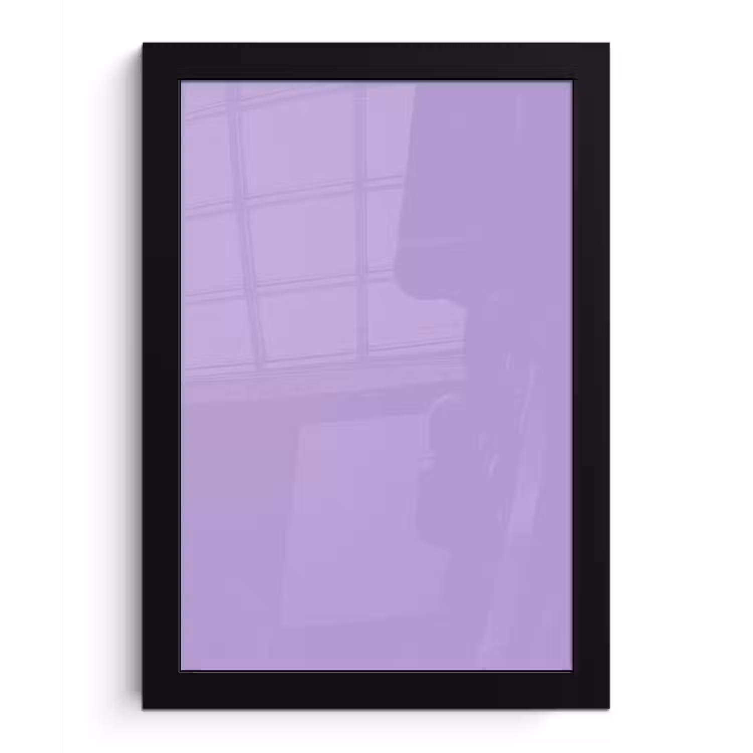 Soft - Lavender - Paars fotolijst zwart zonder passe partout klein 224 -3d