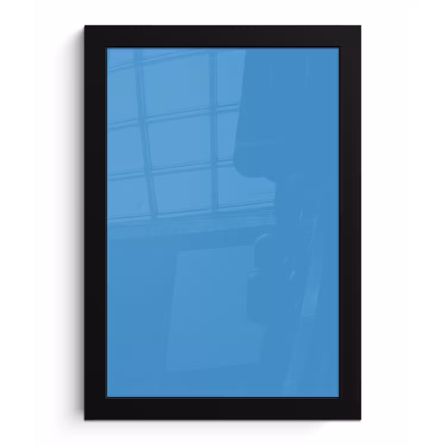 Steel - Blue - Blauw fotolijst zwart zonder passe partout klein 224 -3d