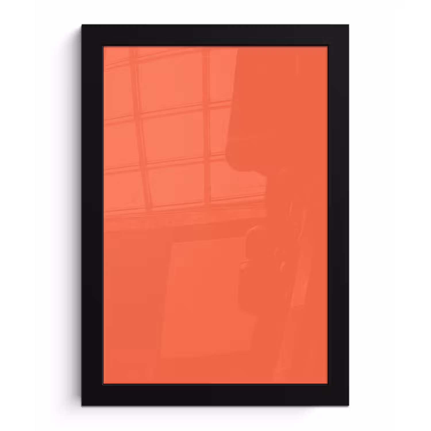 Sunset - Salmon - Oranje fotolijst zwart zonder passe partout klein 224 -3d