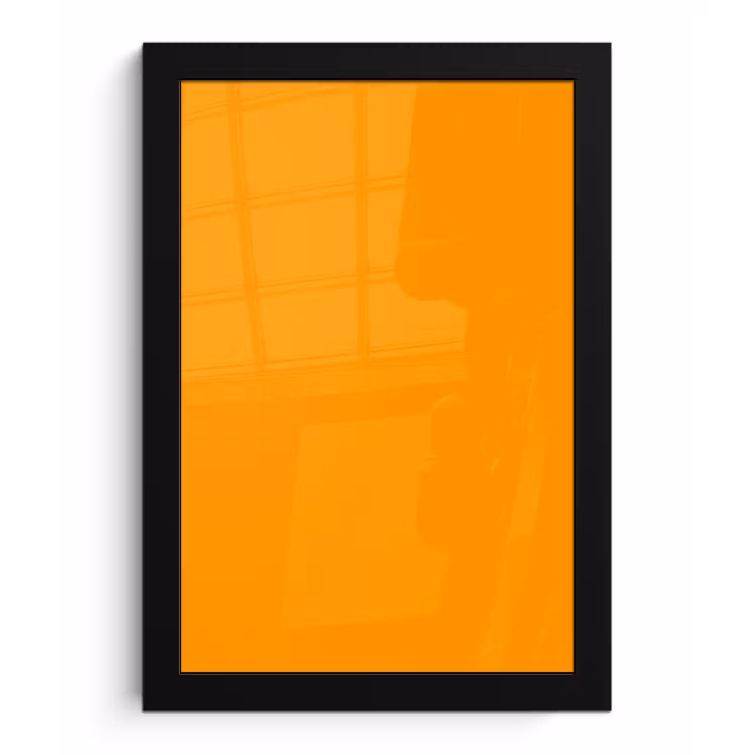 Warm - Ochre - Oranje fotolijst zwart zonder passe partout klein 224 -3d