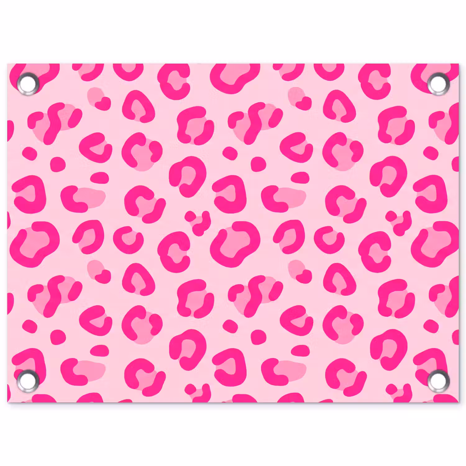 Dierenprint - Patroon - Abstract - Modern - Roze tuinposter los doek klein -3d