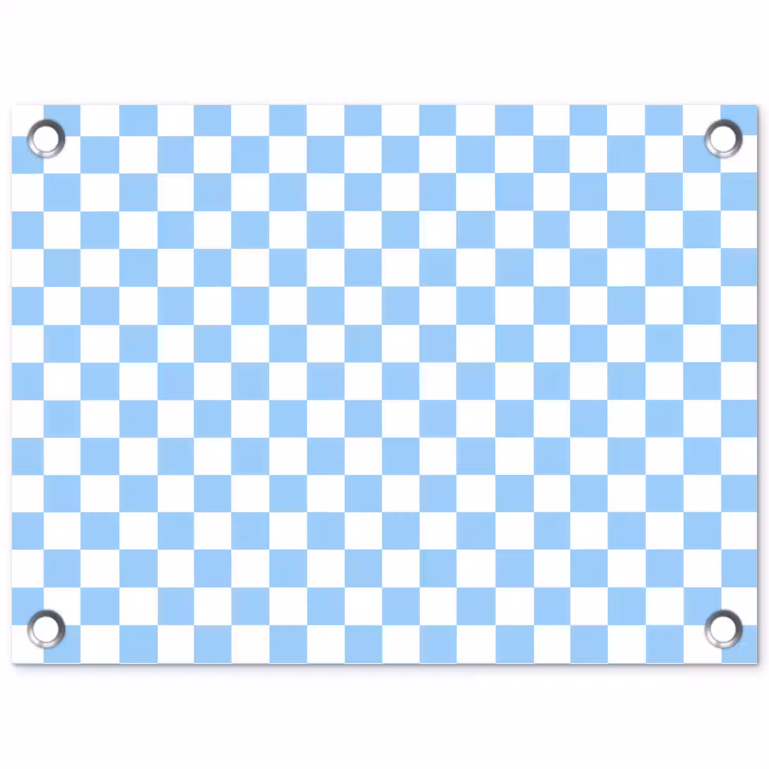 Schaakbord - Klassiek - Blauw tuinposter los doek klein 239 -3d