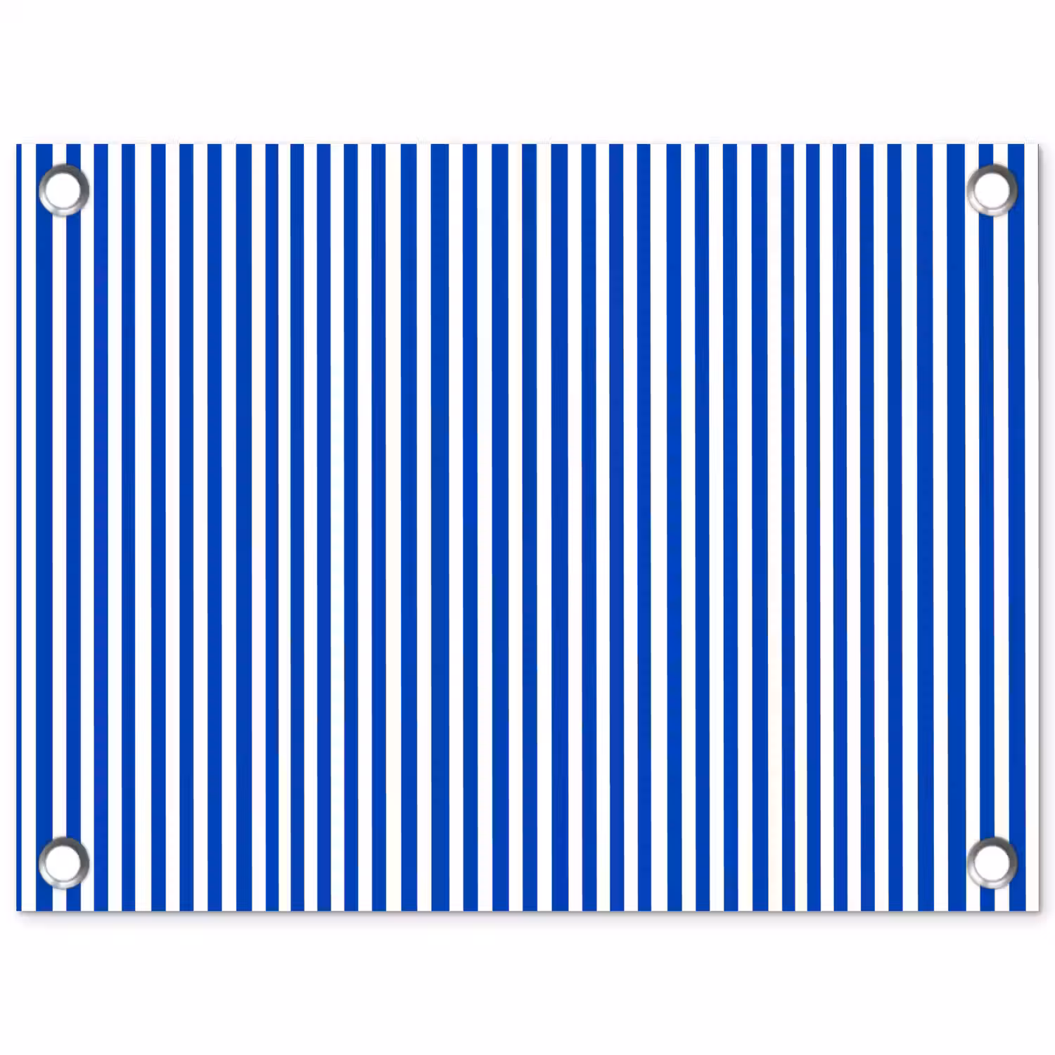 Klassiek - Strepen - Blauw tuinposter los doek klein 239 -3d