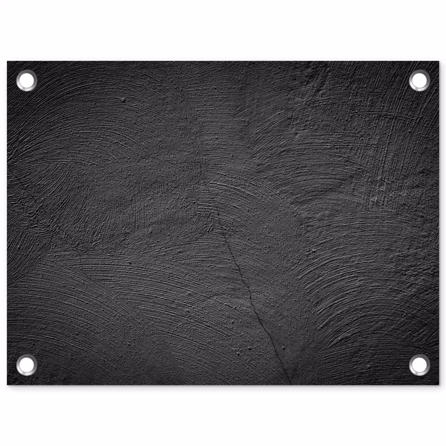 Beton print - Industrieel - Zwart tuinposter los doek klein -3d