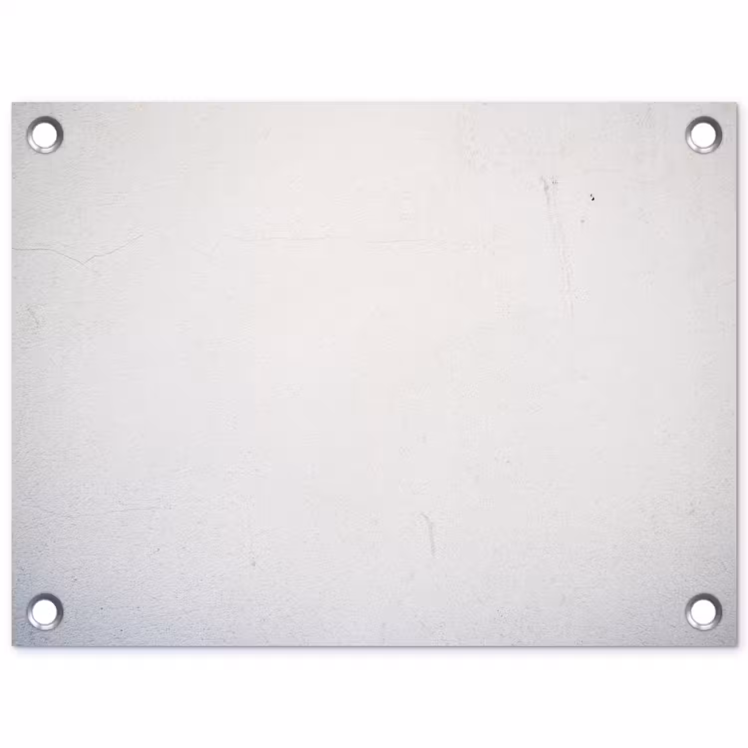 Beton - Wit - Modern tuinposter los doek klein -3d