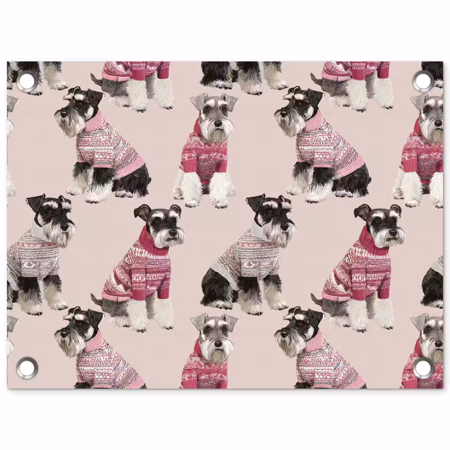 Honden - Truien - Rood tuinposter los doek klein 239 -3d
