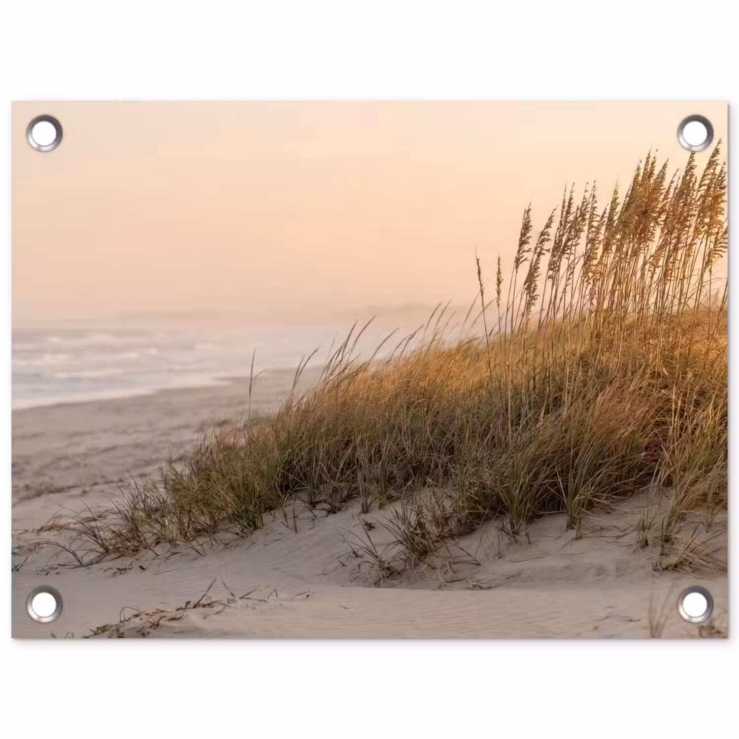 Duinlandschap - Zonsondergang - Strand tuinposter los doek klein -3d
