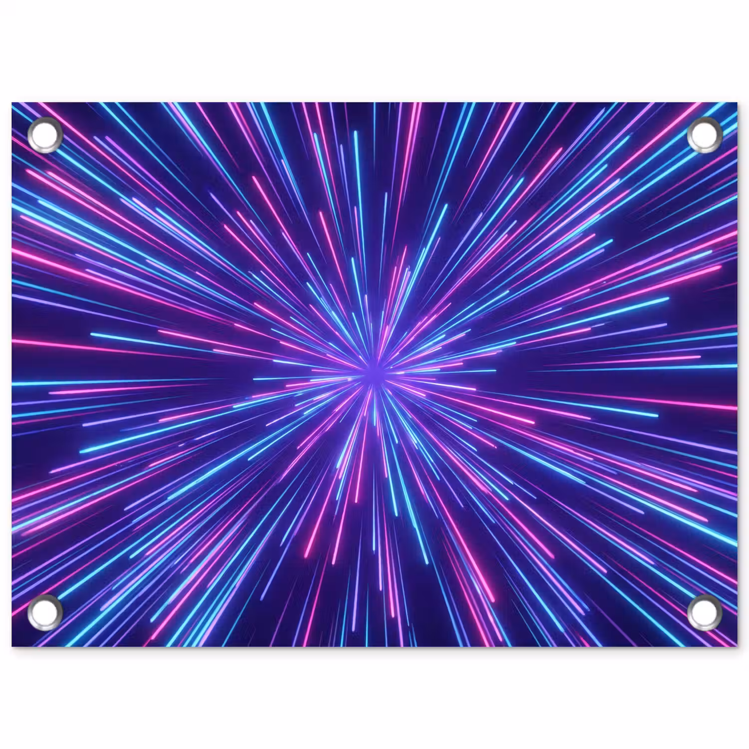 Dynamisch - Ruimte - Kleurrijk tuinposter los doek klein -3d