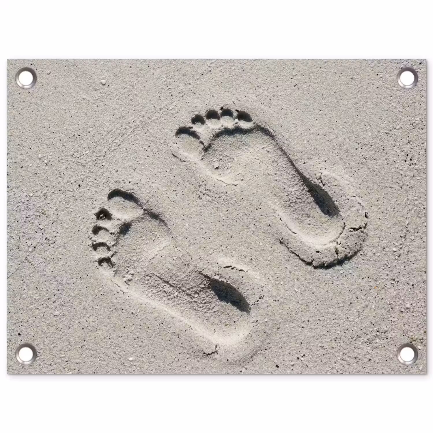 Voeten - Zand - Zee tuinposter los doek klein -3d