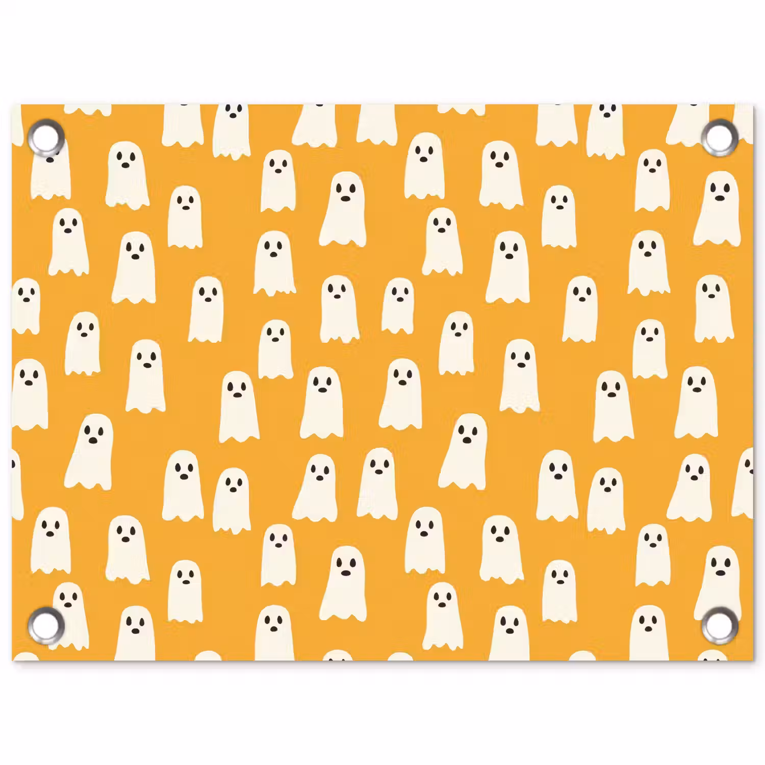 Halloween - Spookjes - Oker tuinposter los doek klein 239 -3d