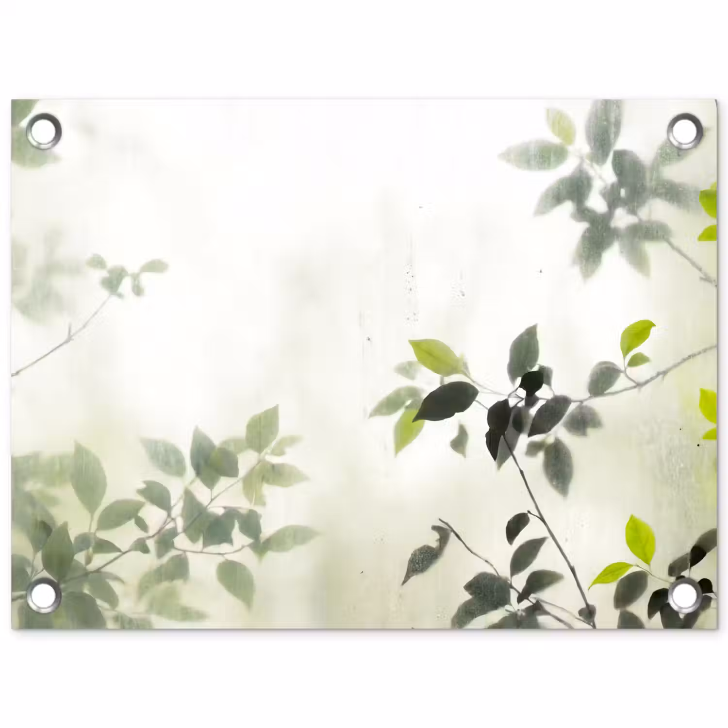 Blad - Schaduw - Natuur - Abstract - Groen tuinposter los doek klein -3d