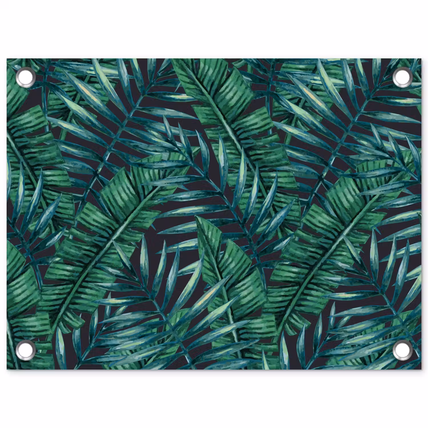 Bladeren - Tropisch - Jungle - Natuur tuinposter los doek klein -3d