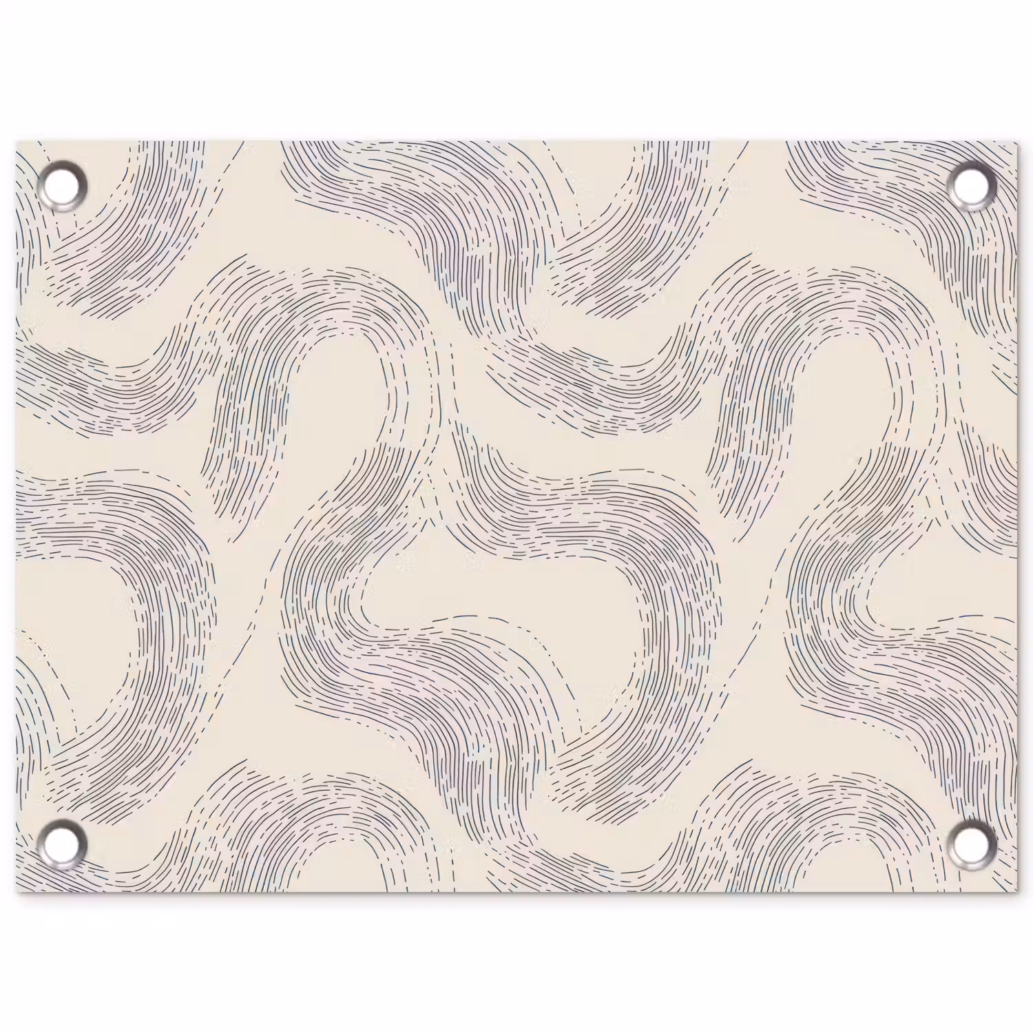 Lijnen - Patroon - Beige - Minimalistisch tuinposter los doek klein 239 -3d