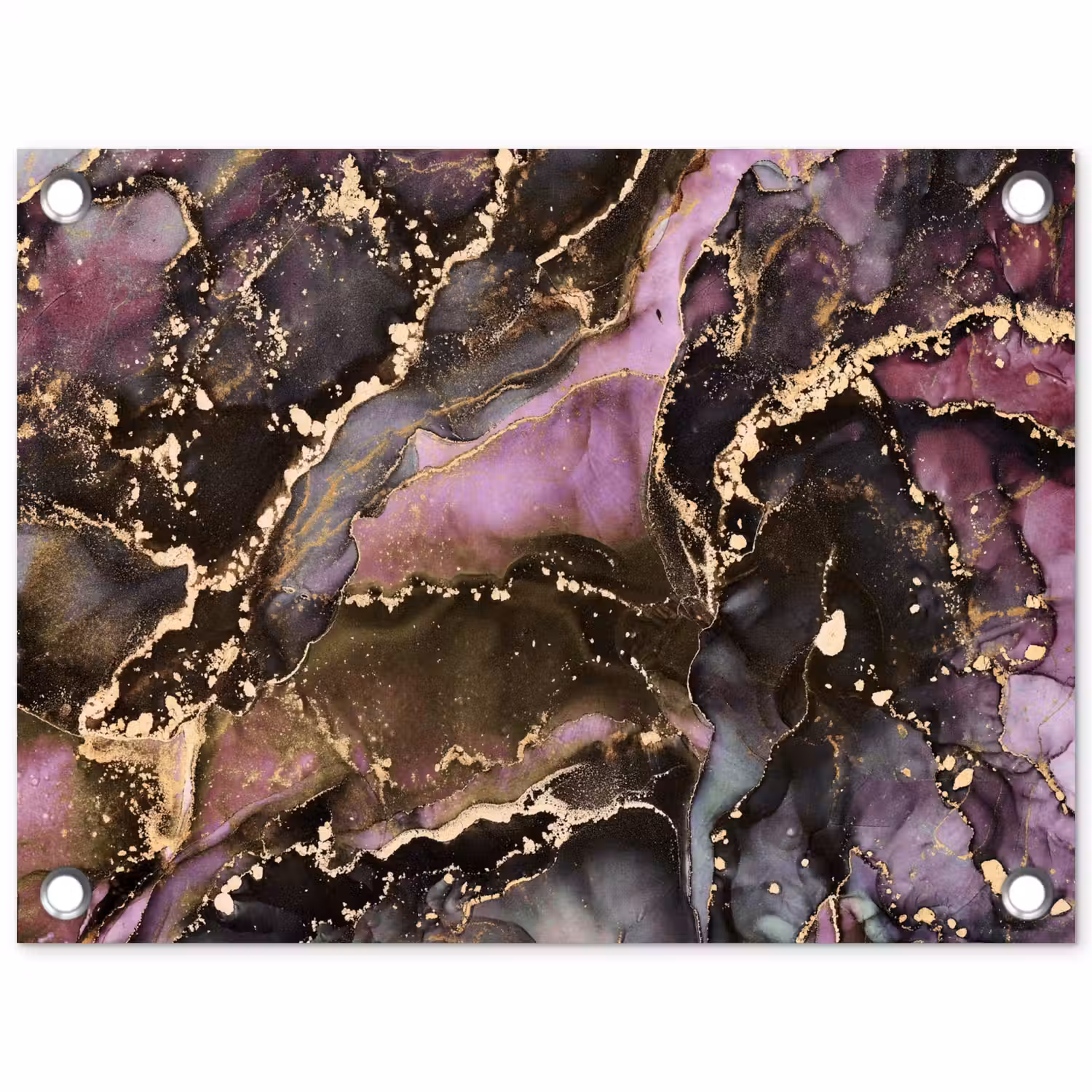 Marmer - Gold - Steen - Abstract tuinposter los doek klein -3d
