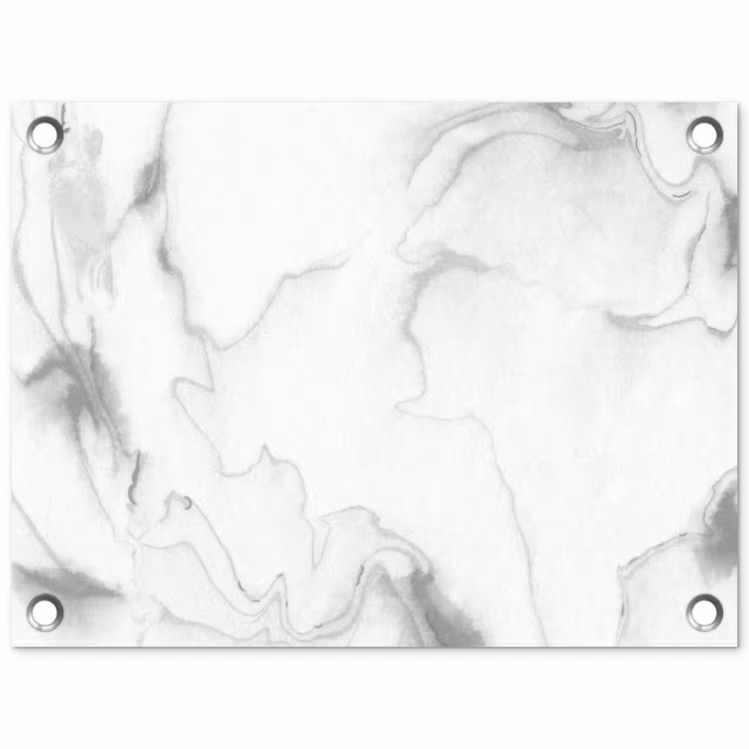 Marmer - Grijs - Wit - Abstract - Marmerlook tuinposter los doek klein -3d