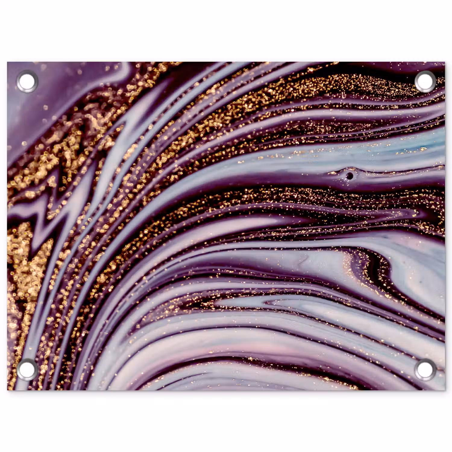 Marmer - Roze - Goud - Glitter - Marmerlook - Luxe tuinposter los doek klein -3d