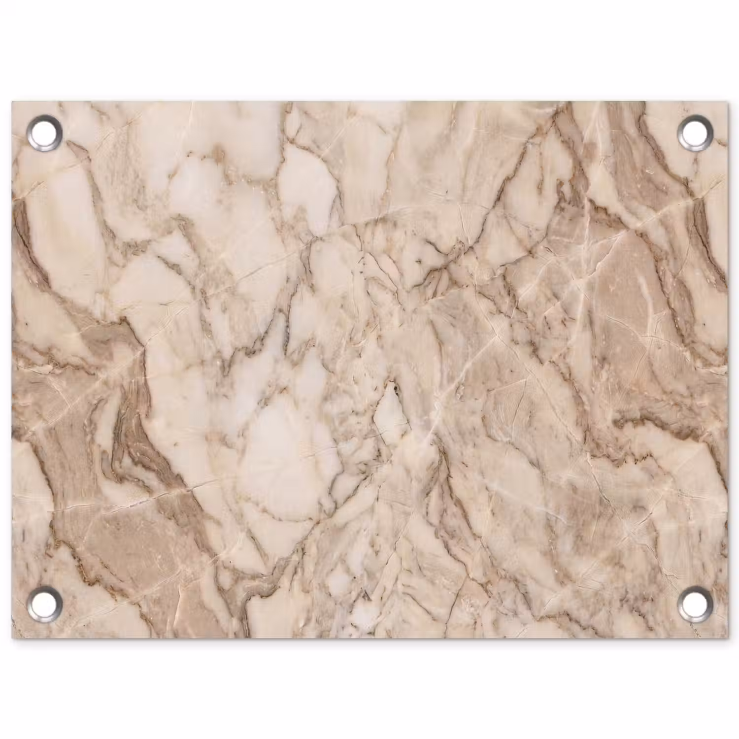Marmer - Aderen - Textuur - Beige - Modern tuinposter los doek klein -3d