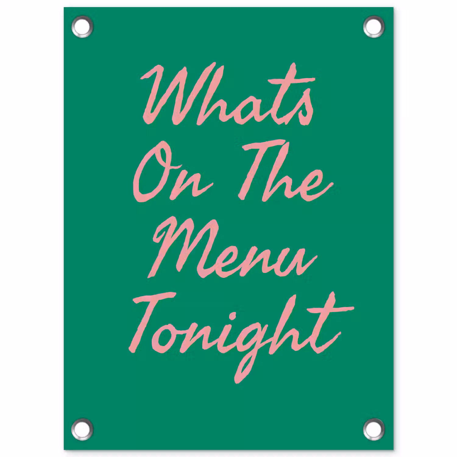 Menu - Quote - Roze tuinposter los doek klein -3d
