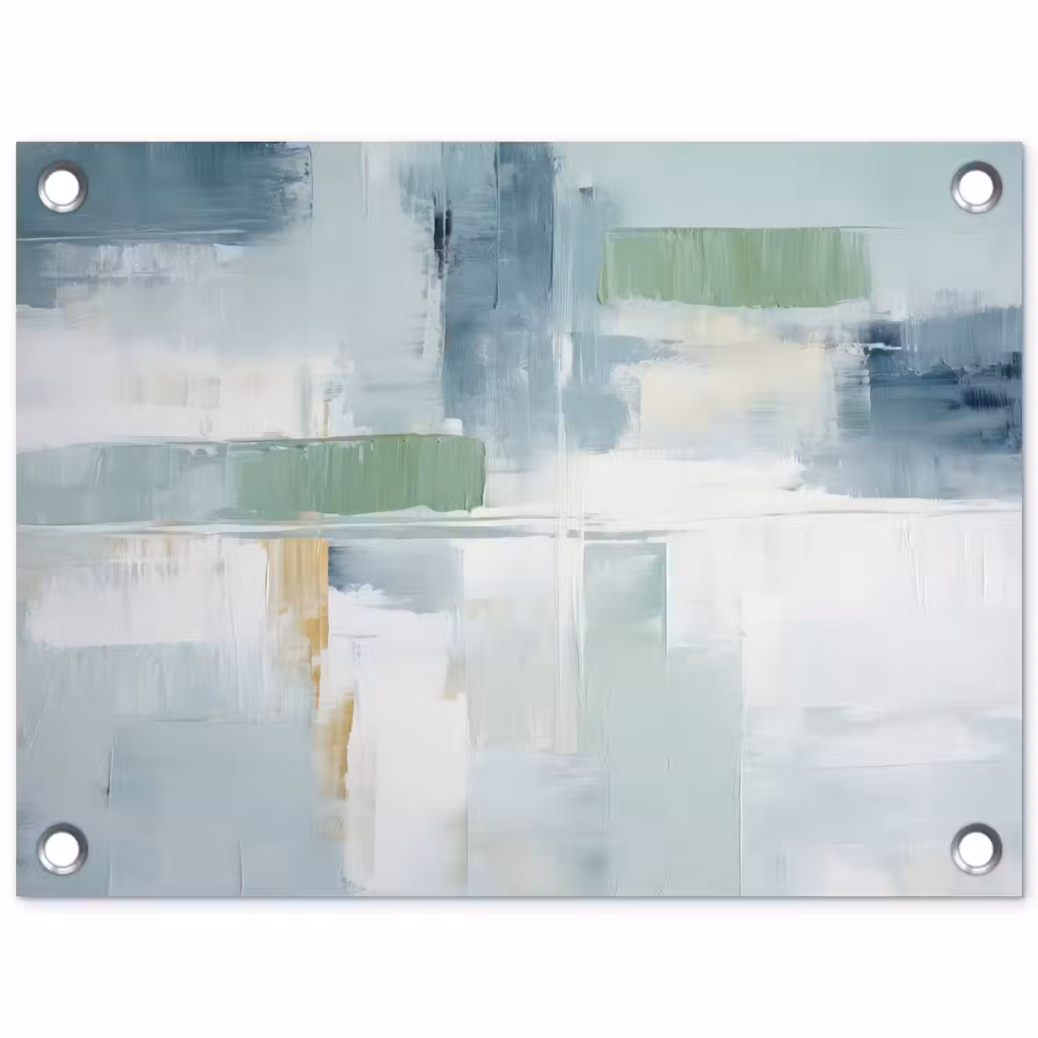 Verf - Moderne kunst - Abstract - Grijs tuinposter los doek klein -3d