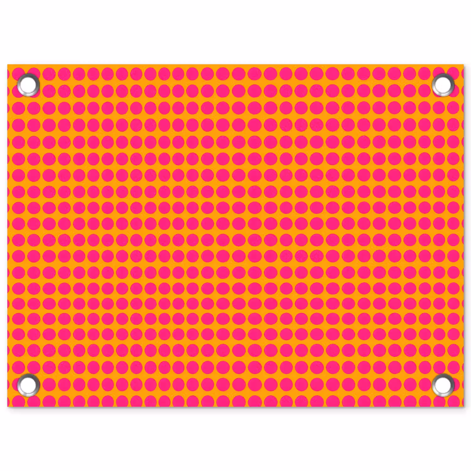 Stippen - Patroon - Oranje tuinposter los doek klein 239 -3d