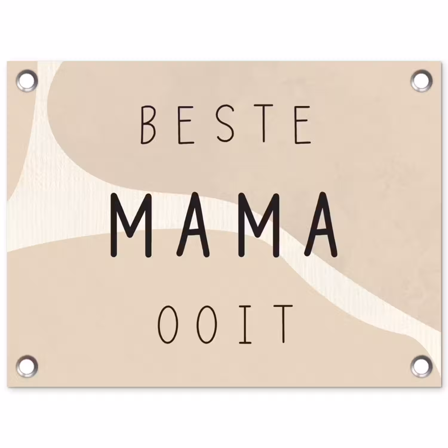 Quotes - Beste mama ooit - Mama - Spreuken tuinposter los doek klein -3d