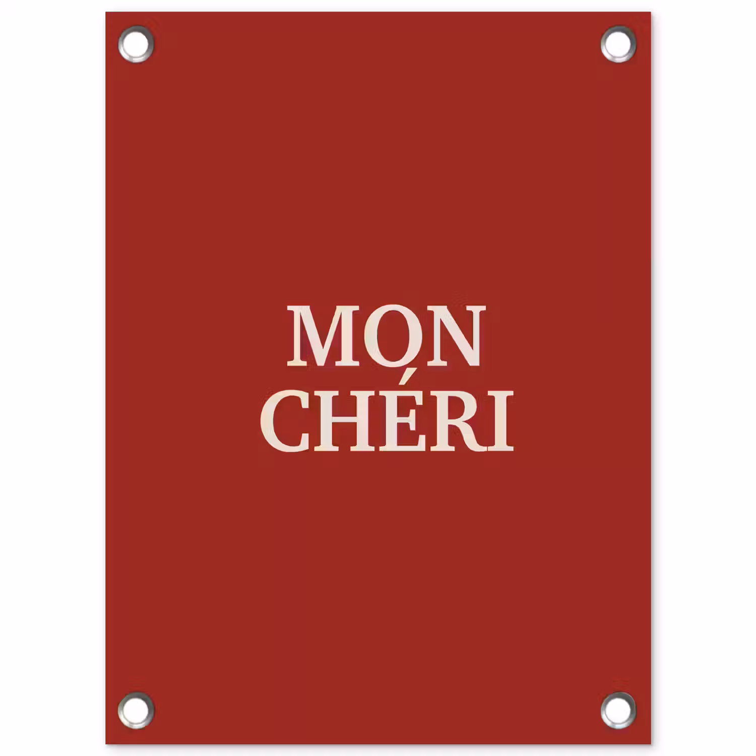 Rood - Frans - Quotes tuinposter los doek klein -3d