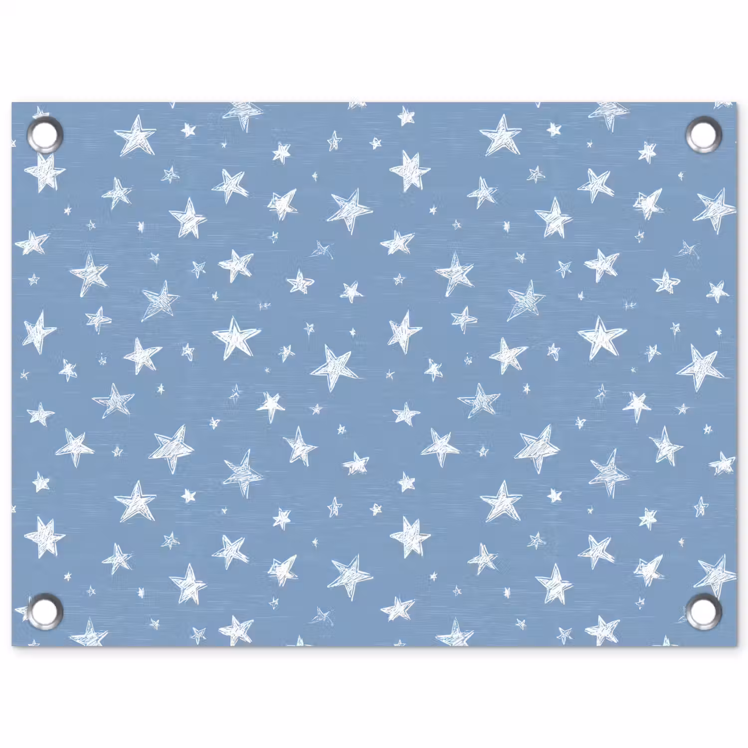 Sterretjes - Patroon - Blauw tuinposter los doek klein 239 -3d