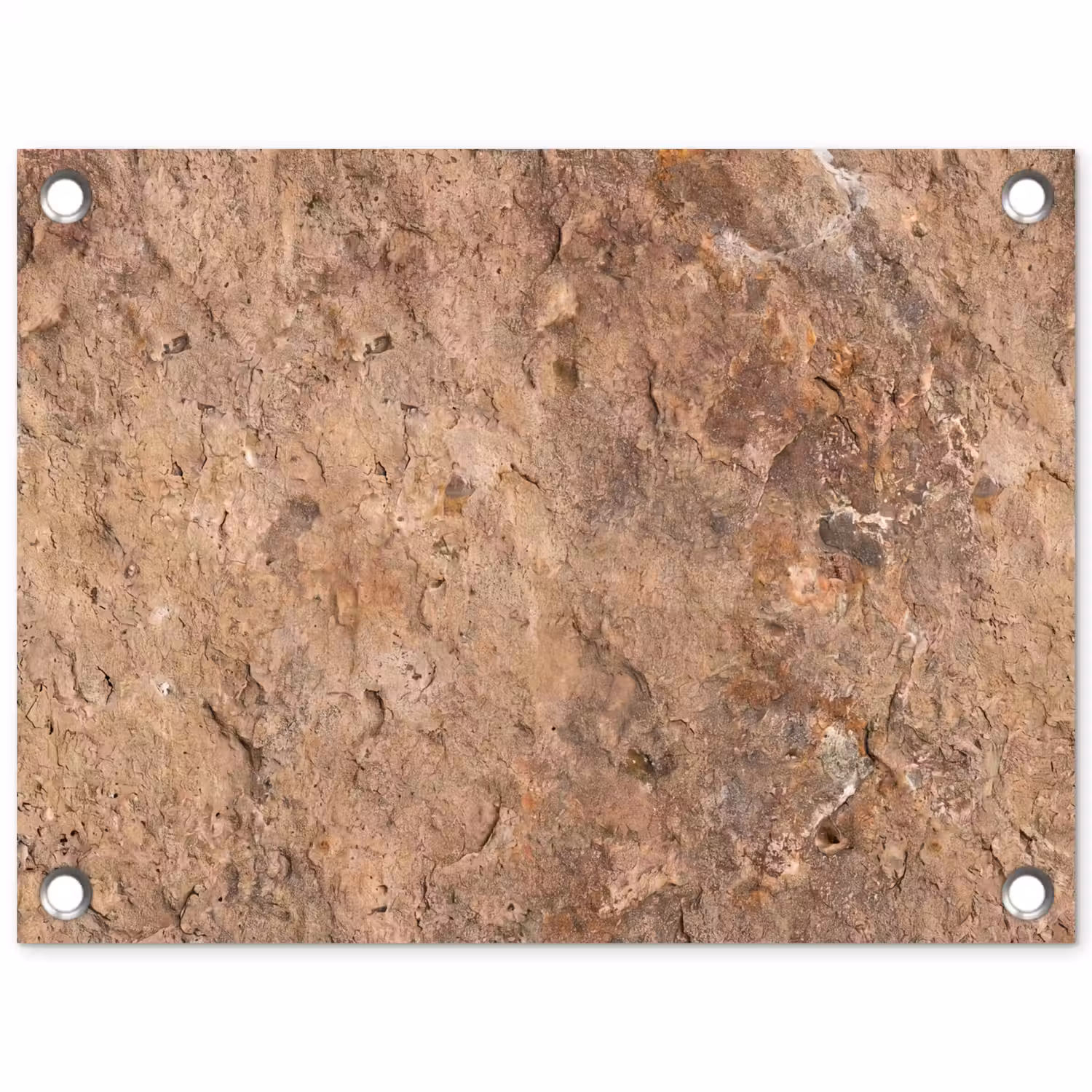 Steen - Natuur - Textuur - Abstract - Bruin tuinposter los doek klein -3d