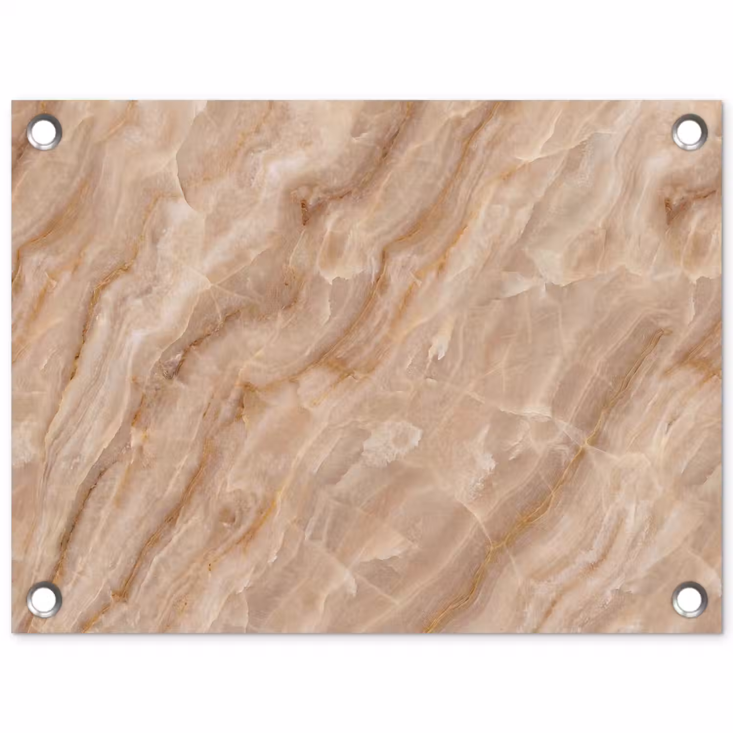 Steen - Ader - Natuur - Modern - Beige tuinposter los doek klein -3d