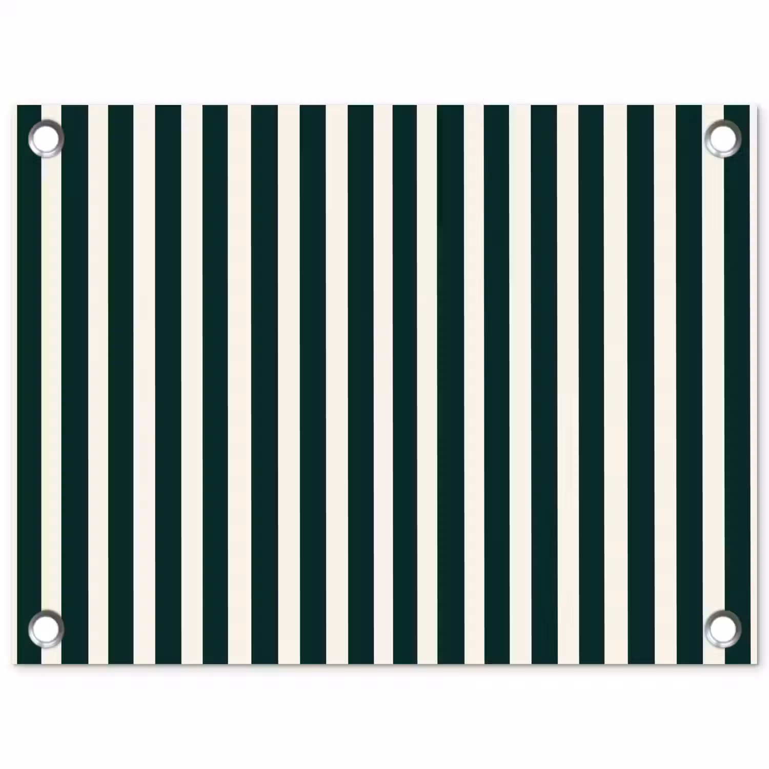Strepen - Klassiek - Groen tuinposter los doek klein 239 -3d