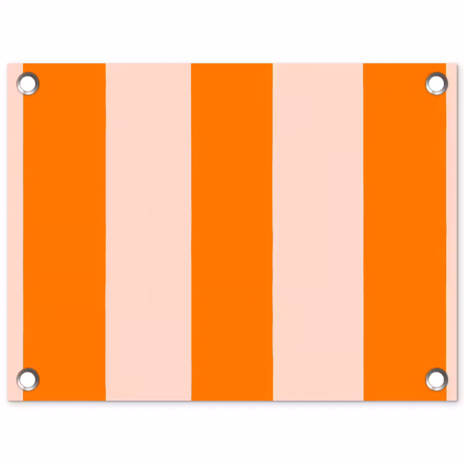 Strepen - Modern - Oranje tuinposter los doek klein 239 -3d
