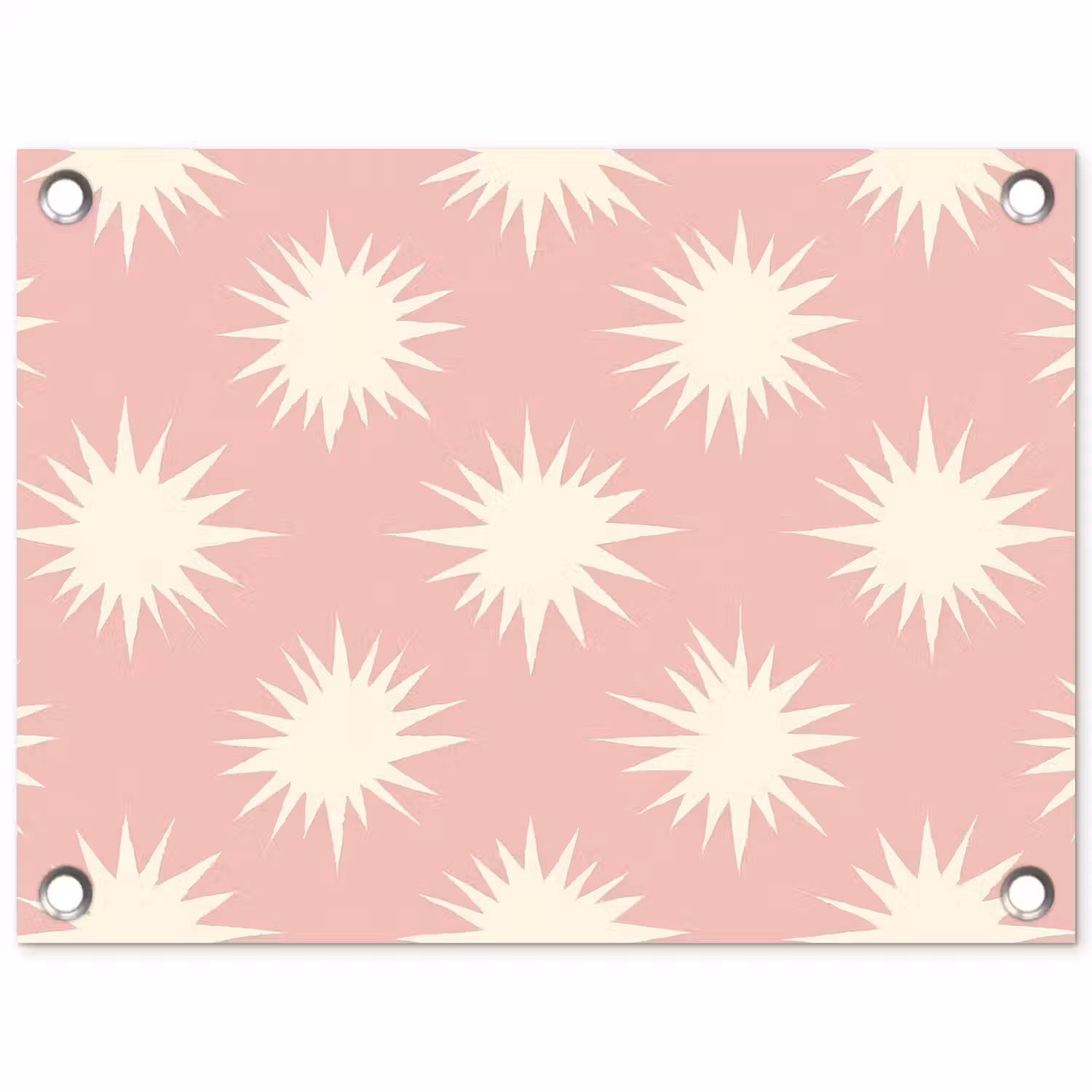 Zonnen - Patroon - Roze tuinposter los doek klein 239 -3d