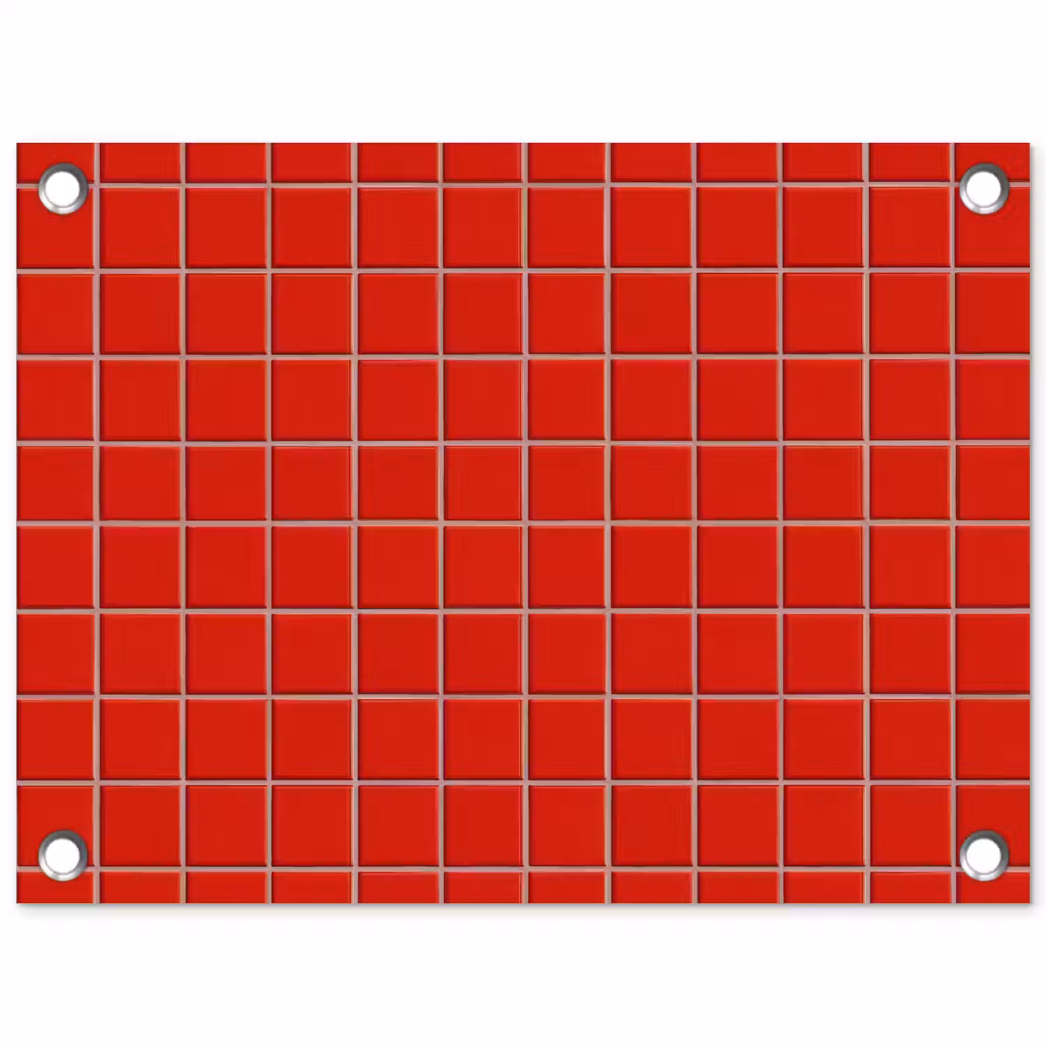 Tegel - Patroon - Kersen - Rood tuinposter los doek klein 239 -3d